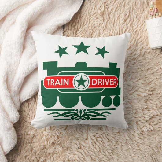 運転列車 クッション (ブランケット)