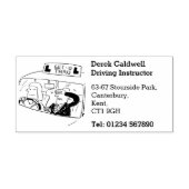 運転学インストラクター事業を推進する セルフインキングスタンプ (デザイン)