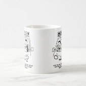 運転学校。審査官がドアの入り口に気付いた コーヒーマグカップ (中央)