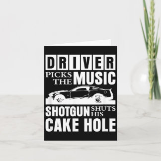 運転手が音楽を選ぶ 黙ってろ カード