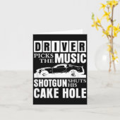 運転手が音楽を選ぶ 黙ってろ カード (黄色い花)