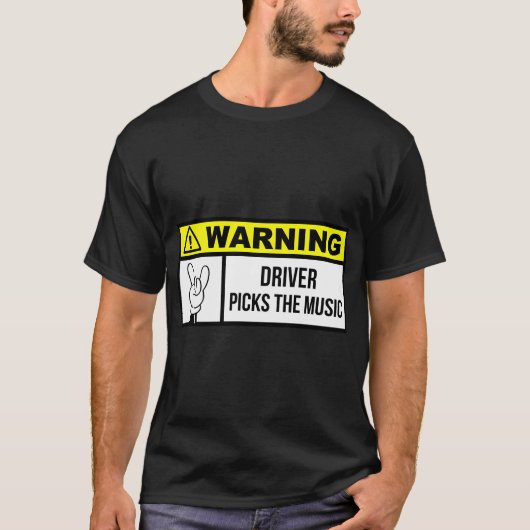 運転手が音楽を選ぶ Tシャツ (正面)