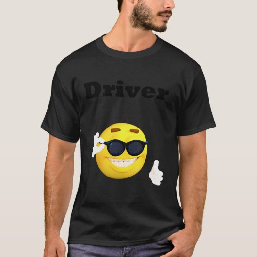 運転手タクシートラック配車共有バスドライバーD Tシャツ (正面)