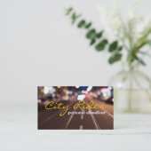 運転手タクシー運転手輸送業 名刺 (スタンド正面)