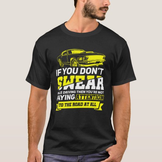 運転手慣らし運転手初心者の運転手宣誓 Tシャツ (正面)