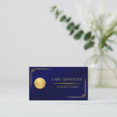 運転手王室の金ゴールド縁ど名刺 名刺 (スタンド正面)