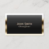 運転手王室の金ゴールド縁ど 名刺 (正面)