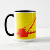 運転技術士クレーン運転士氷魚釣り術 マグカップ (左)