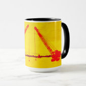 運転技術士クレーン運転士氷魚釣り術 マグカップ (正面右)