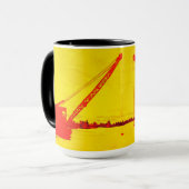 運転技術士クレーン運転士氷魚釣り術 マグカップ (正面左)