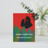 運転技術者クレーンオペレータークリスマス シーズンポストカード (スタンド正面)