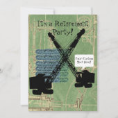 運転技術者クレーンオペレーター退職パーティー 招待状 (正面)