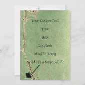 運転技術者クレーンオペレーター退職パーティー 招待状 (裏面)