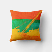 運転技術者用クカラフルレーン・ブルドーザー クッション (裏面)