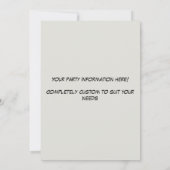 運転技術者退職パーティークレーン運転員 招待状 (裏面)