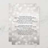 運転方結婚向シルバーグリッター灯 エンクロージャーカード (正面/裏面)