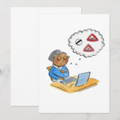 運転理論テスト 招待状 (正面/裏面)