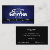 運転者のタクシーの名刺 名刺 (正面/裏面)