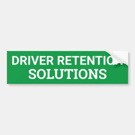 運転者の保持の解決の印かsticker/MAGNET バンパーステッカー (正面)