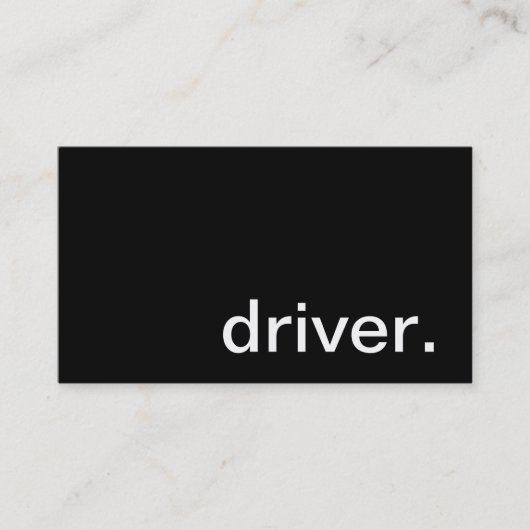 運転者の名刺 名刺 (正面)