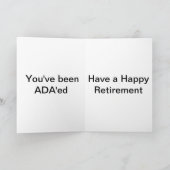 運転者の退職のカードおよび招待を持ち上げます 招待状 (内部)