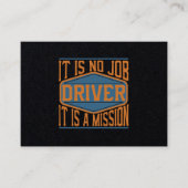 運転者-それは仕事、それです代表団ではないです 名刺 (正面)