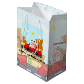 運転試験おめでとうございます ミディアムペーパーバッグ (裏面アングル)