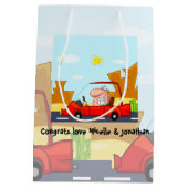 運転試験おめでとうございます ミディアムペーパーバッグ (裏面)