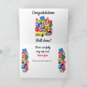 運転試験に合格おめでとうございます! カード (内部)