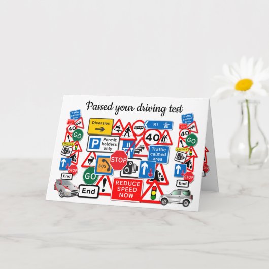 運転試験に合格おめでとうございます! カード (小さな植物)