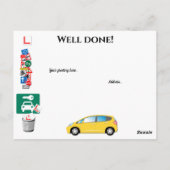 運転試験に合格おめでとうございます! ポストカード (裏面)