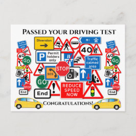 運転試験に合格おめでとうございます！ ポストカード