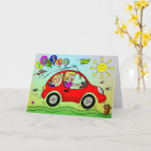 運転試験に合格しましたこと、おめでとうございます カード (黄色い花)