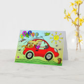 運転試験に合格しましたこと、おめでとうございます カード (黄色い花)