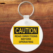 運転読前の注意指示 キーホルダー (正面)