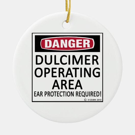 運転領域ダルシマー セラミックオーナメント (正面)