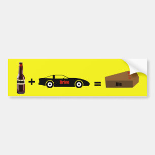 運転飲バンパーステッカー バンパーステッカー