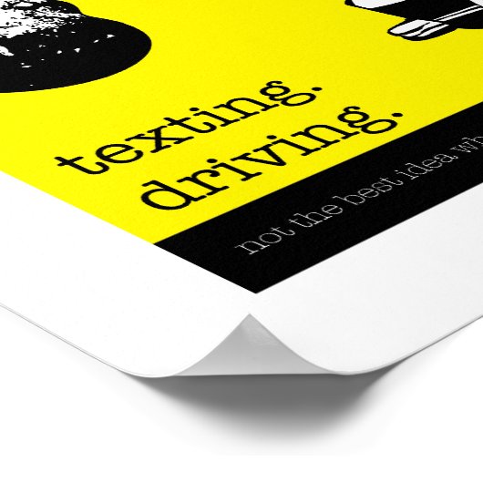 運転。乗る。歩く。 ポスター (角)