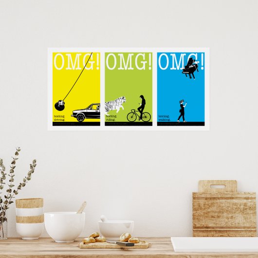 運転。乗る。歩く。 ポスター (キッチン)