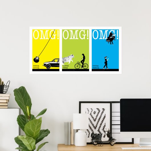 運転。乗る。歩く。 ポスター (ホームオフィス)