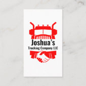 運送会社の名刺 名刺 (裏面)