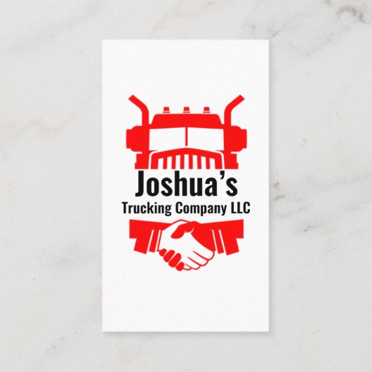 運送会社の名刺 名刺 (裏面)