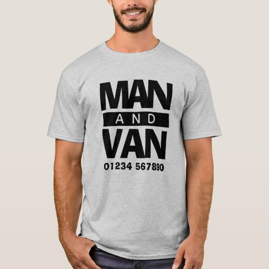 運送会社 配送 バン ドライバー Tシャツ (正面)