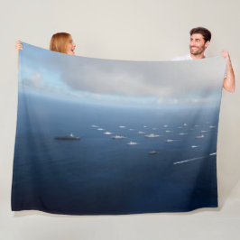 運送業者艦隊2 フリースブランケット