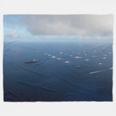 運送業者艦隊2 フリースブランケット (正面(横))