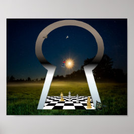 運遠くにプリント ポスター