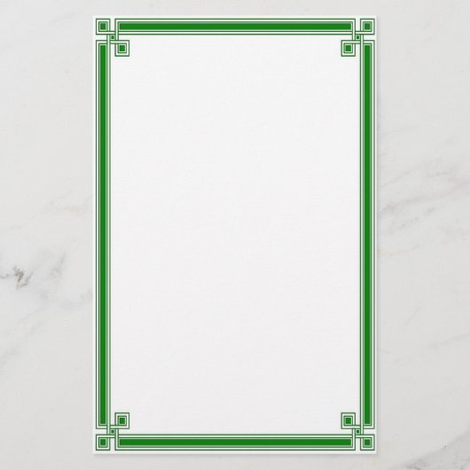 運O静止しているアイルランド人 便箋 (正面)