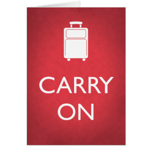 運ON – 荷物空白の – カード内 – 赤