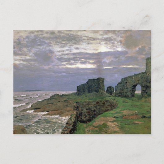 過ぎ去った日の遺跡，トワイライト，フィンランド， 1897 ポストカード (正面)