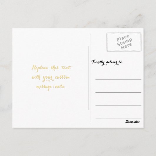 「過ぎ去るものはまた来る」名言 ポジティブカード 幸運を祈る ポストカード (裏面)